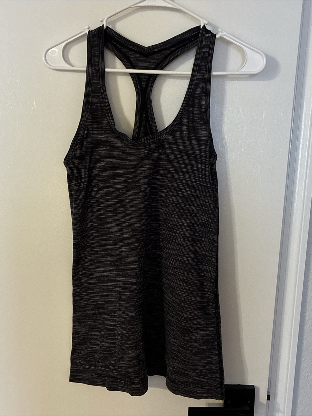 Lululemon Black Heather Racerback Tank Top